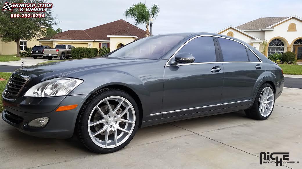 vehicle gallery/mercedes benz s550 niche targa m131  Silver & Machined wheels and rims